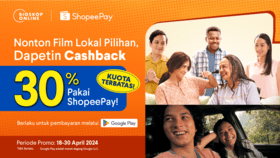 Cashback 30% ShopeePay untuk Menikmati Beragam Film di Bioskop Online!