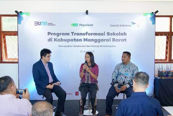 Program Transformasi Sekolah: Wujudkan Kolaborasi dan Sinergi Berkelanjutan Pegadaian dan Garuda Indonesia di Kabupaten Manggarai Barat