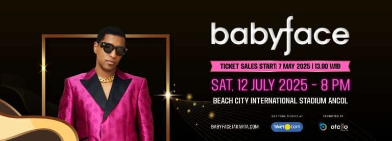 Peraih Grammy Babyface Siap Menggebrak Jakarta pada 12 Juli 2025 di Ancol Beach City International Stadium
