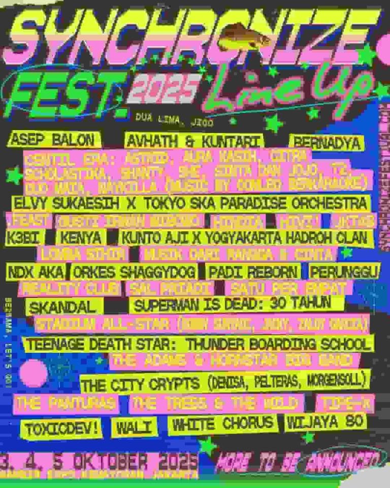 Synchronize Fest 2025 Mengumumkan Jajaran Line-upnya