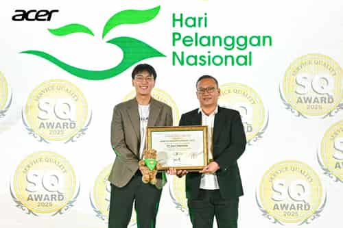 Acer Indonesia Raih Kembali Service Quality Award 2025, Unggul dalam Layanan After-Sales Service Center untuk Laptop