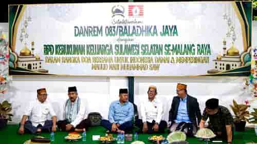 Danrem 083/Bdj Ajak Warga Sulsel di Malang Raya Merajut Kebersamaan
