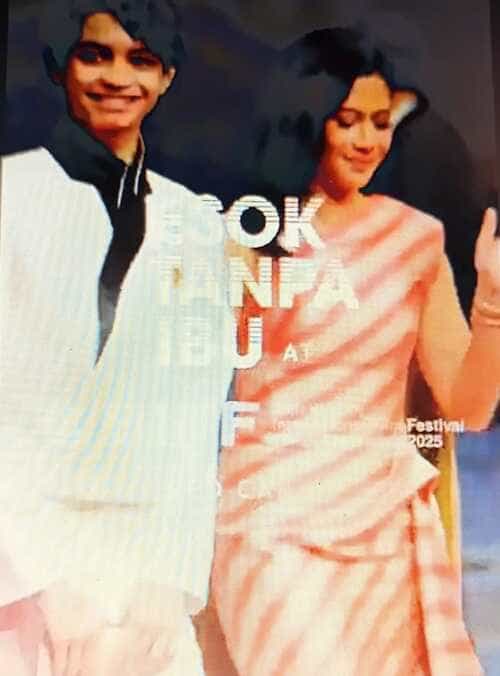 Kompak Dian Sastrowardoyo dan Ali Fikry di Red Carpet Busan International Film Festival 2025