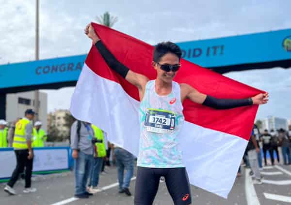 Robi Syianturi Kembali Pertajam Rekor Nasional Half Marathon di Casablanca Marathon 2025