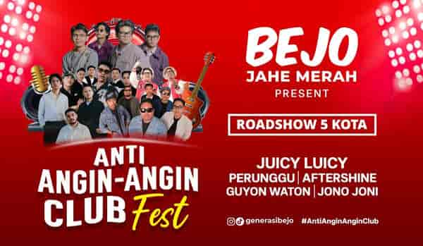 Bejo Jahe Merah Bikin Anti Angin Angin Club Fest di Lima Kota Ini, Catat Biar Tidak Ketinggalan!