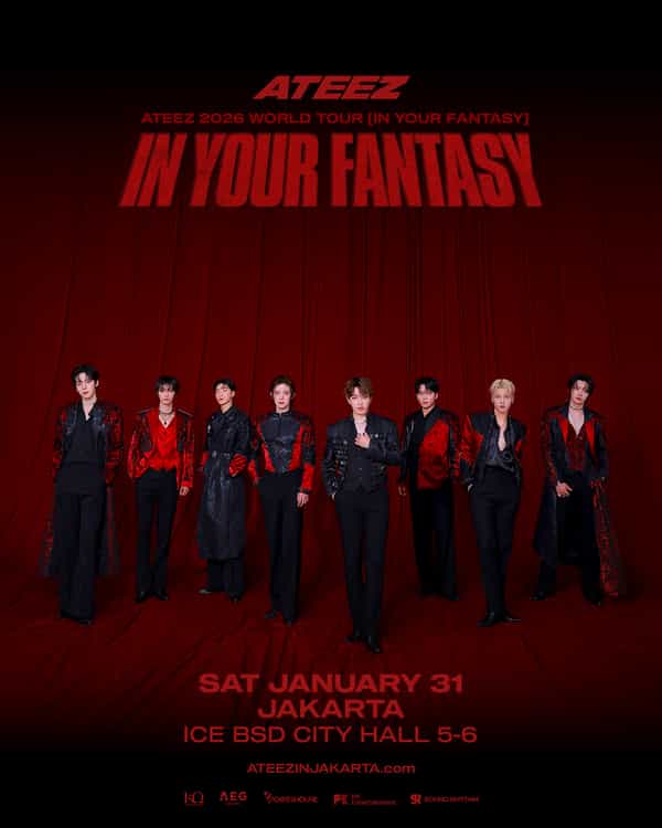Supergroup Global Ateez Umumkan "Ateez 2026 World Tour [In Your Fantasy] In Jakarta"