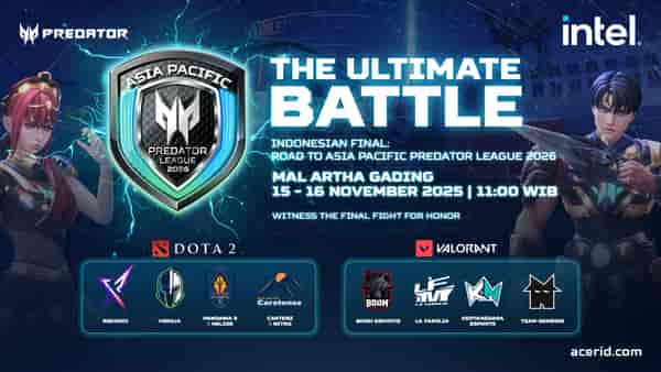 Acer Siap Gelar Turnamen Esport: Indonesian Final, Road to APAC Predator League 2026 di Mall Artha Gading, 15–16 November 2025