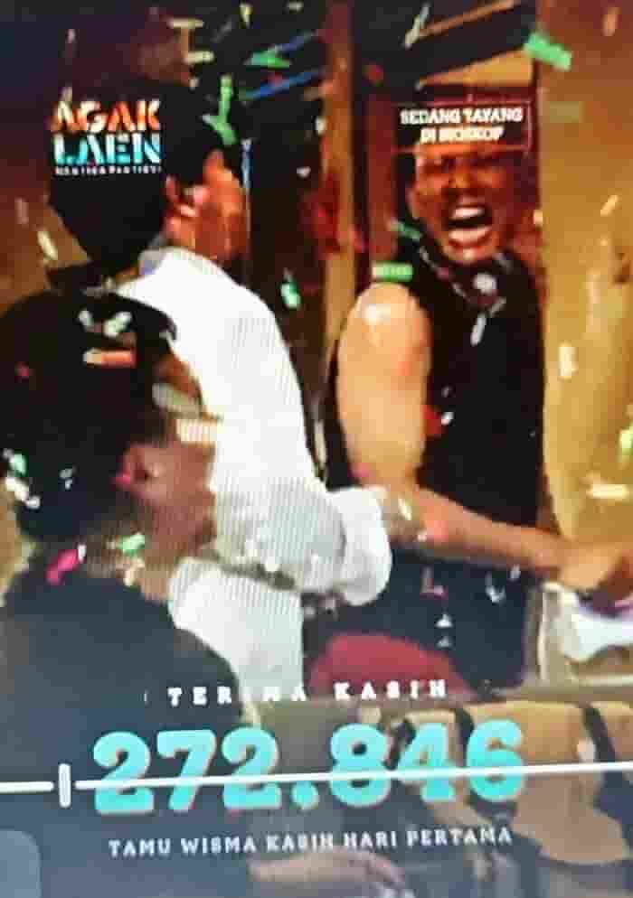 Film AGAK LAEN: Menyala Pantiku! Raih 272.846 Penonton di Hari Pertama Tayang!