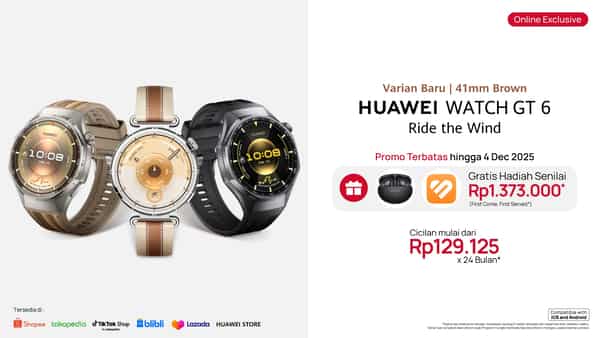 HUAWEI WATCH GT 6 Satu-Satunya Fashion Smartwatch dengan Daya Tahan Baterai hingga 21 Hari