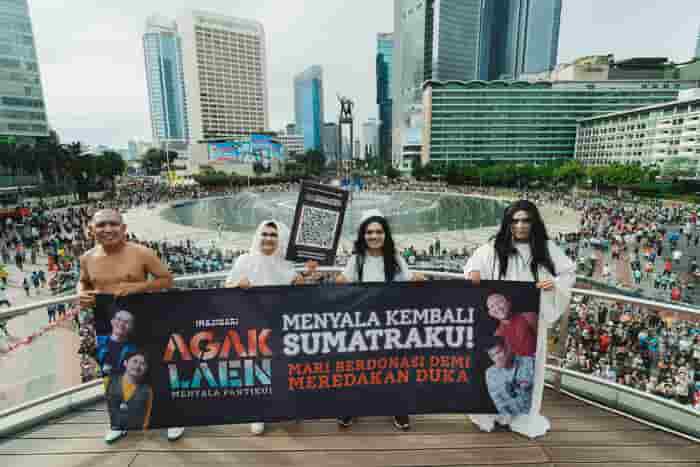 Film AGAK LAEN: Menyala Pantiku! Capai 7,5 Juta Penonton, Kwartet AGAK LAEN Galang Donasi untuk Sumatra