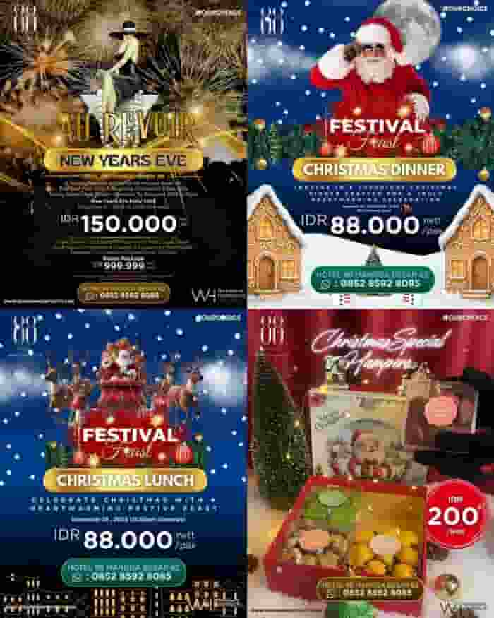 Hotel 88 Mangga Besar 62 Hadirkan Christmas Feast, Christmas Hamper, dan AU REVOIR untuk Menutup Akhir Tahun 2025 dengan Nuansa Hangat dan Glamor
