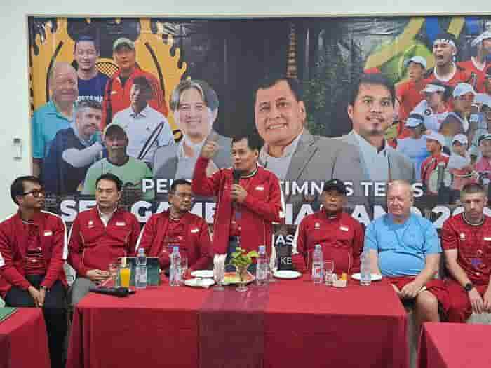 PP Pelti Resmi Lepas Timnas Tenis Indonesia di Sea Games 2025 Thailand
