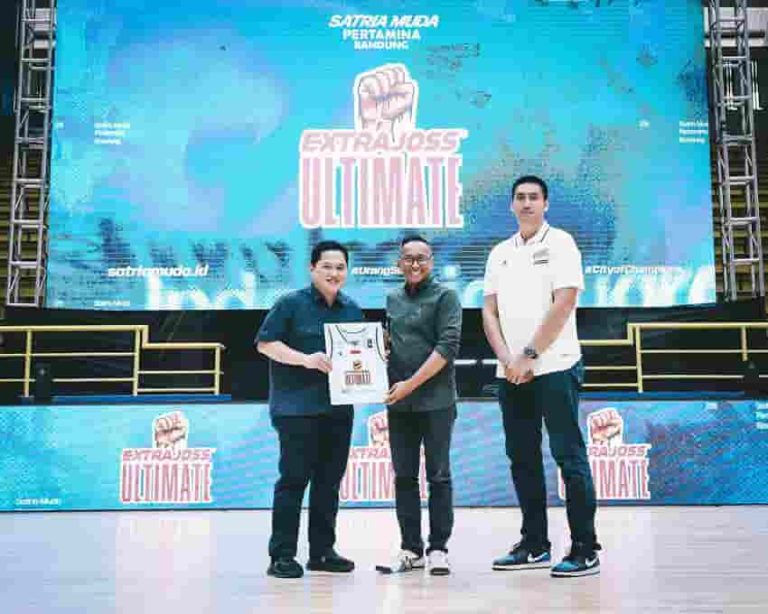 Kolaborasi Perdana di Basket Indonesia:  Extrajoss Ultimate Dukung Satria Muda Bandung di Musim Baru