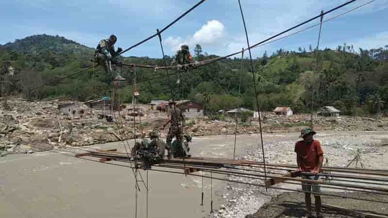 Progres Signifikan, Jembatan Gantung 120 Meter di Burlah Segera Sambungkan Empat Desa