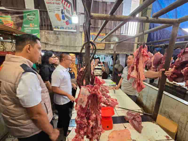 Satgas Saber Pangan Pusat Sidak Pasar Lemabang Palembang, Stok dan Harga Pangan Terkendali