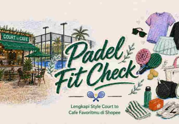 Padel Fit Check: Lengkapi Style Court to Cafe Favoritmu di Shopee