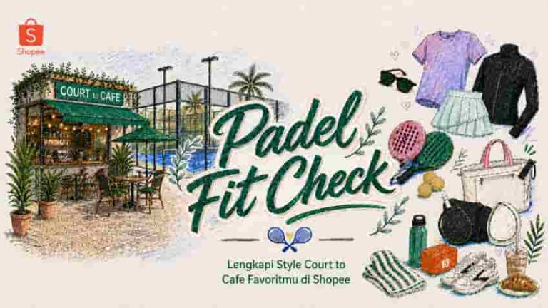 Padel Fit Check: Lengkapi Style Court to Cafe Favoritmu di Shopee