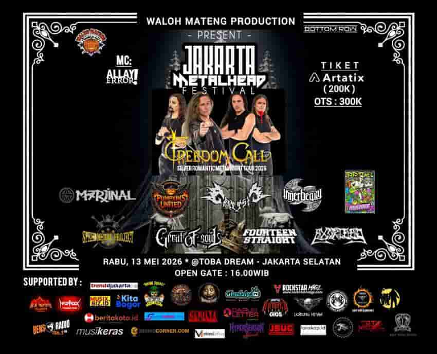 Freedom Call Datang, Ini Momen Seru Buat Para Metalhead Jakarta