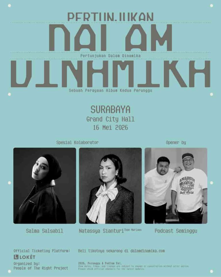Perunggu Melanjutkan “Pertunjukan Dalam Dinamika” ke Surabaya & Hadirkan Salma Salsabil dan Natassya Sianturi