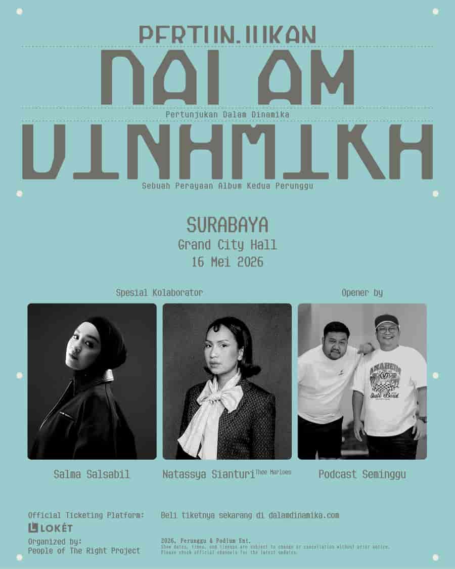 Perunggu Melanjutkan “Pertunjukan Dalam Dinamika” ke Surabaya & Hadirkan Salma Salsabil dan Natassya Sianturi