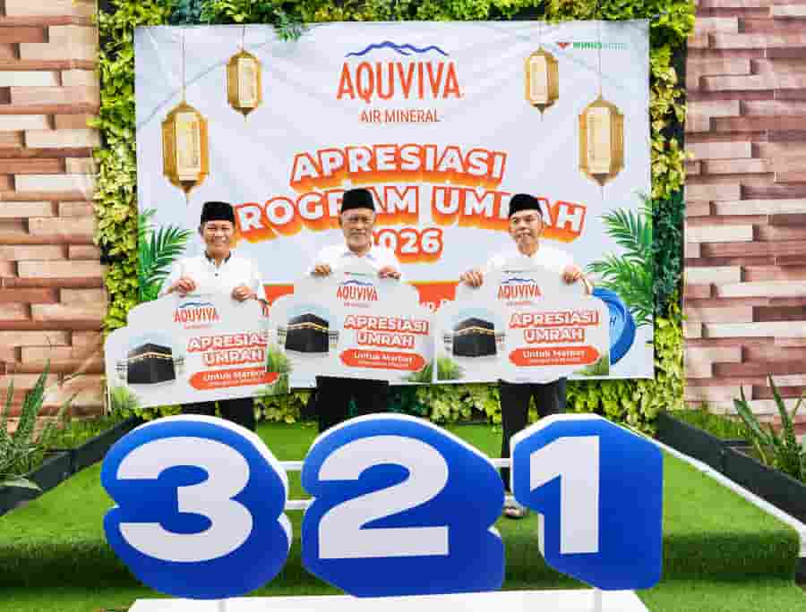 Kampanye 3-2-1, AQUVIVA Berangkatkan Marbot dan Pemenang Kejutan Tutup Botol Ramadan ke Tanah Suci
