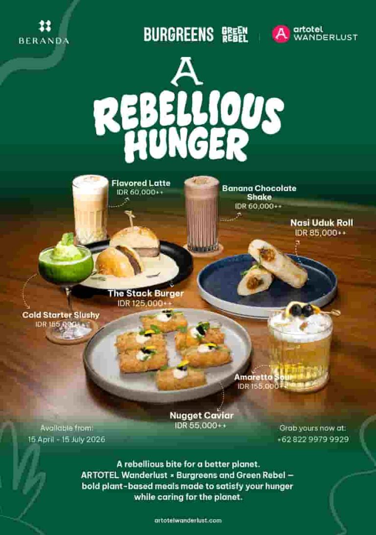 "A Rebellious Hunger” by Mangkuluhur ARTOTEL Suites, Suatu Gebrakan Menentang Norma Kuliner