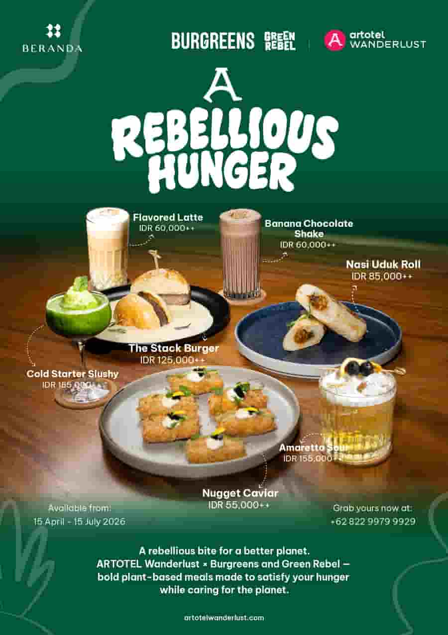"A Rebellious Hunger” by Mangkuluhur ARTOTEL Suites, Suatu Gebrakan Menentang Norma Kuliner
