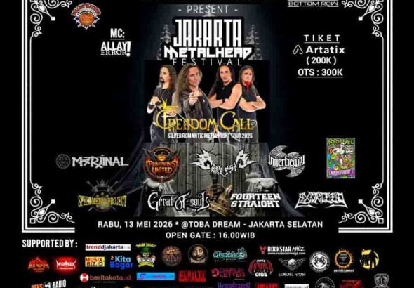 Freedom Call Siap Guncang Jakarta, Bawa Euforia Happy Power Metal ke Panggung Toba Dream