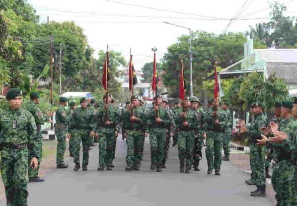 Acara Tradisi Penyambutan Warga Baru Yonif 515 UTY/9/2 Kostrad
