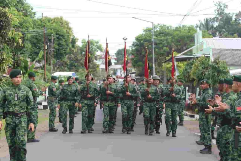 Acara Tradisi Penyambutan Warga Baru Yonif 515 UTY/9/2 Kostrad