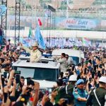 Panglima TNI Dampingi Presiden RI Hadiri Hari Buruh Internasional
