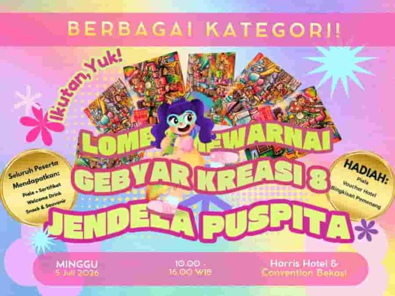 Lomba Mewarnai Gebyar Kreasi 2026 di Hotel Harris Summarecon Bekasi, Segera Daftar!