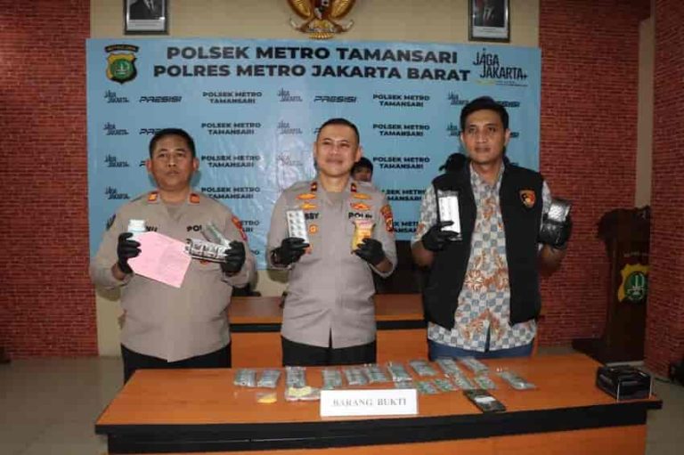 Polsek Metro Tamansari Bongkar Peredaran Obat Keras Berkedok Toko Sembako
