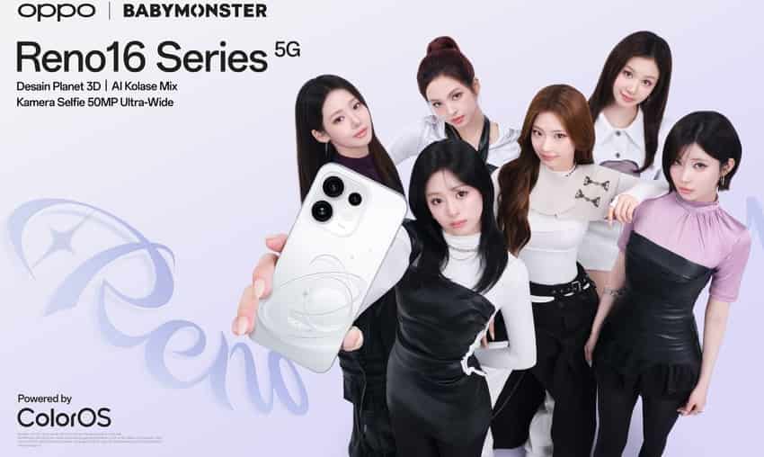 BABYMONSTER Resmi Jadi Reno Ambassador, OPPO Reno16 Series Segera Hadir di Indonesia dan Buka Masa Pre-order dengan Total Keuntungan hingga Rp5,1 Juta