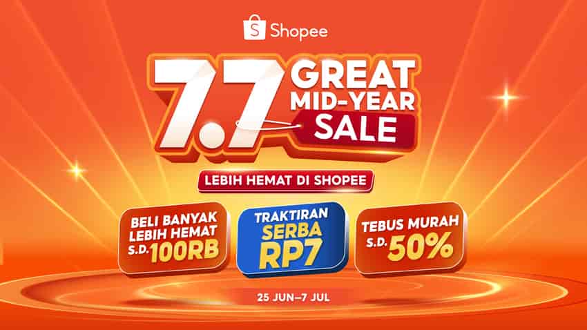 Sambut Momentum Tengah Tahun, Shopee 7.7 Great Mid Year Sale Siap Manjakan Kamu dengan Promo Menggoda!