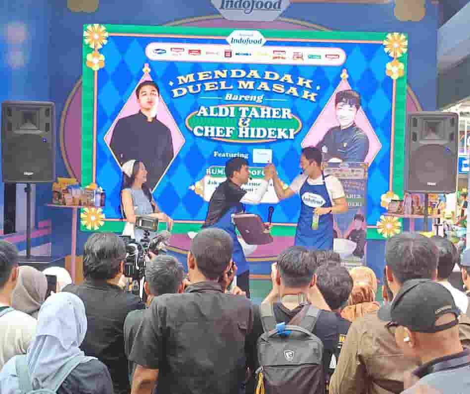 Seru & Pecah, Duel Masak Bareng Aldi Taher dan Chef Hideki di Rumah Indofood Jakarta Fair Kemayoran 2026