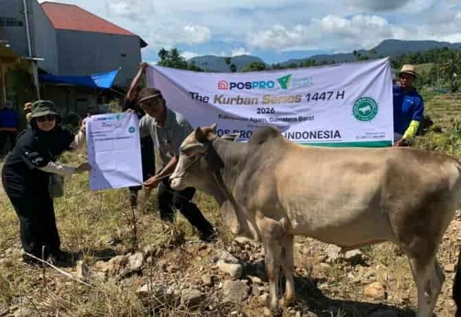 PT Pos Properti Indonesia & Dompet Dhuafa Berbagi Hewan Kurban kepada 250 Warga Agam