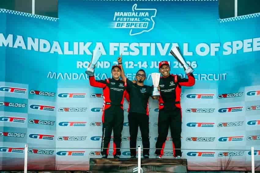 Honda Racing Indonesia Mencatat dengan sangat Impresif di Musim Balap Mandalika Festival of Speed (MFoS) 2026