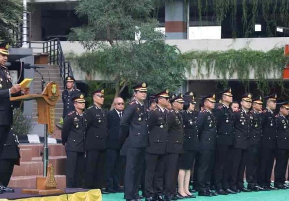 Peringati Hari Lahir Pancasila, Polres Metro Jakarta Barat Gelar Upacara Bendera