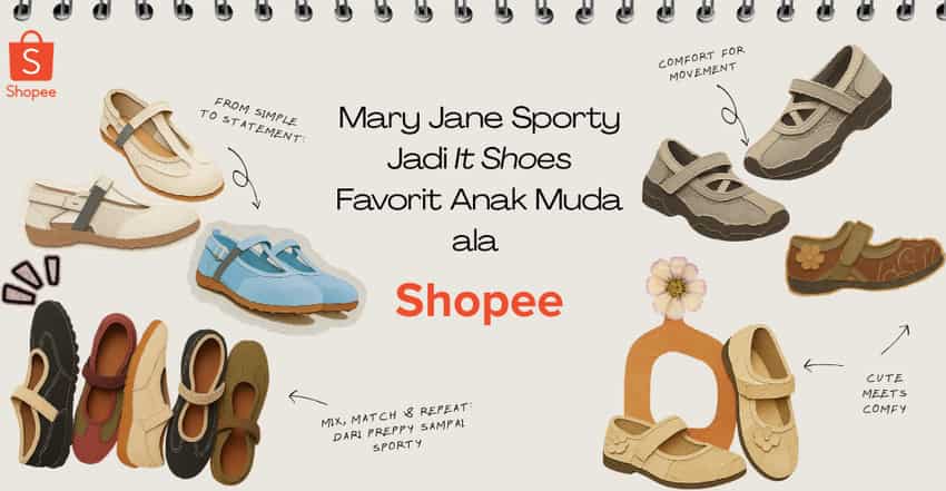 Alasan Mary Jane Sporty Jadi It Shoes Favorit Anak Muda ala Shopee!