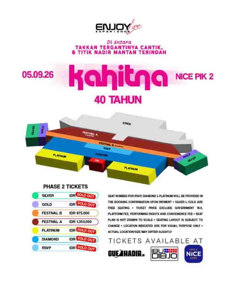 Konser Terbesar KAHITNA! Amankan Tiket Festival Sekarang Sebelum Kehabisan!
