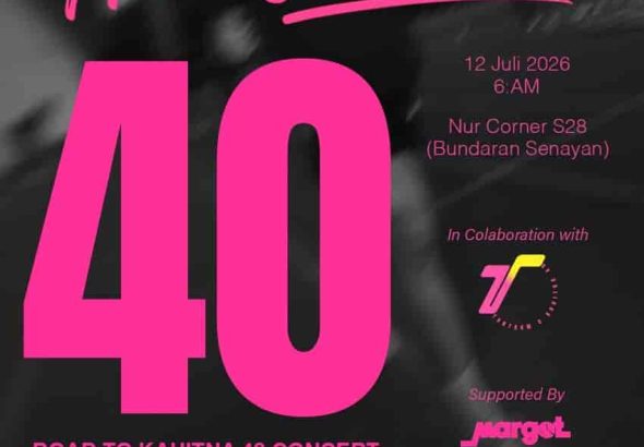 "40 Pelari, 4K, dan 40 Cerita Cinta Menuju Konser Kahitna 40 Tahun" di acara CFD Miles of Cerita Cinta