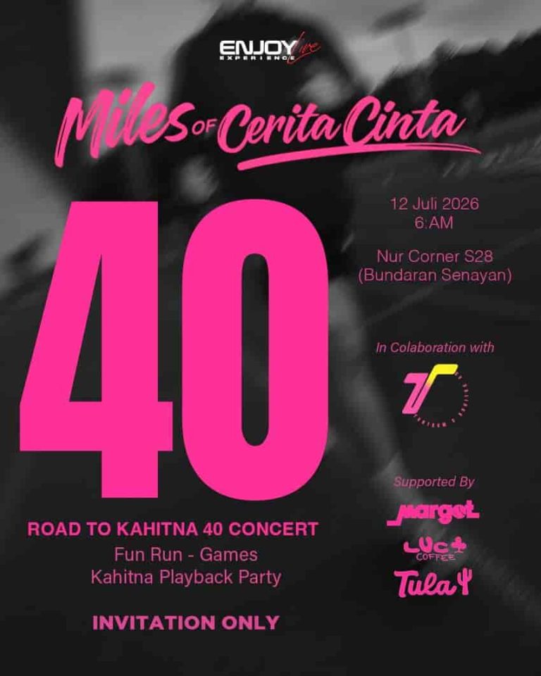 "40 Pelari, 4K, dan 40 Cerita Cinta Menuju Konser Kahitna 40 Tahun" di acara CFD Miles of Cerita Cinta