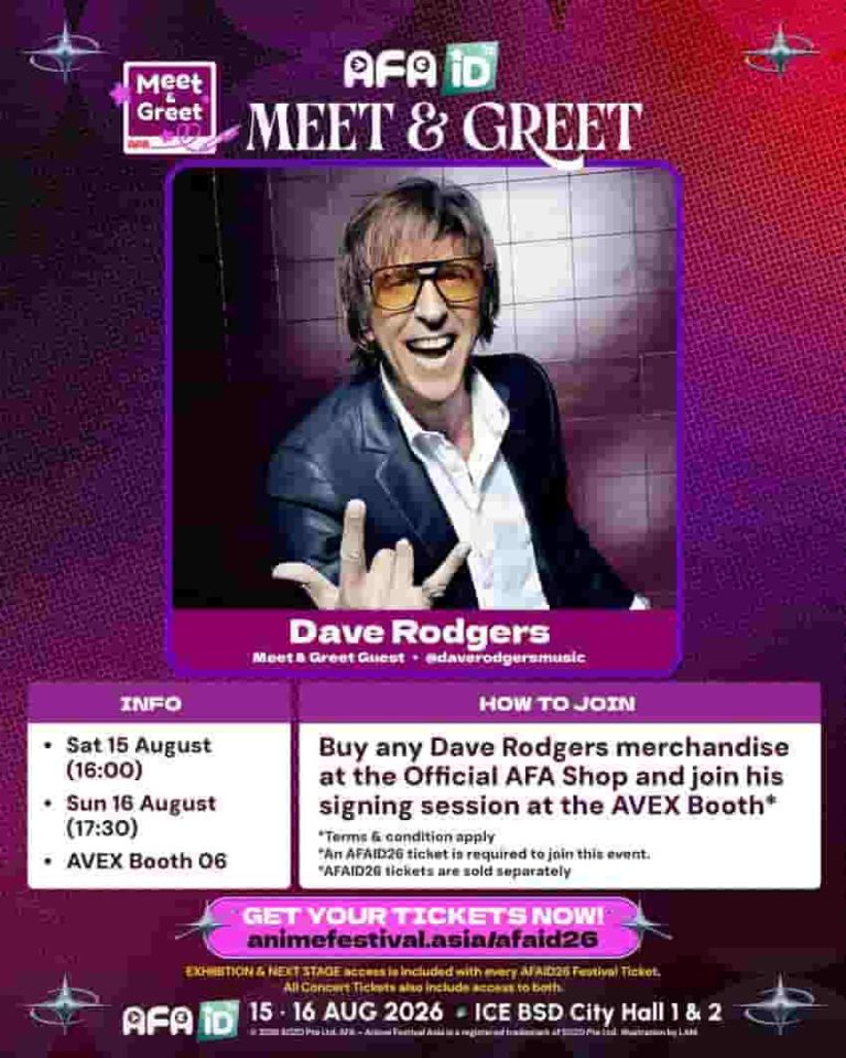 Anime Festival Asia Indonesia Rayakan Satu Dekade & Menampilkan Dave Rodgers, Noriko Hidaka & Manabu Otsuka