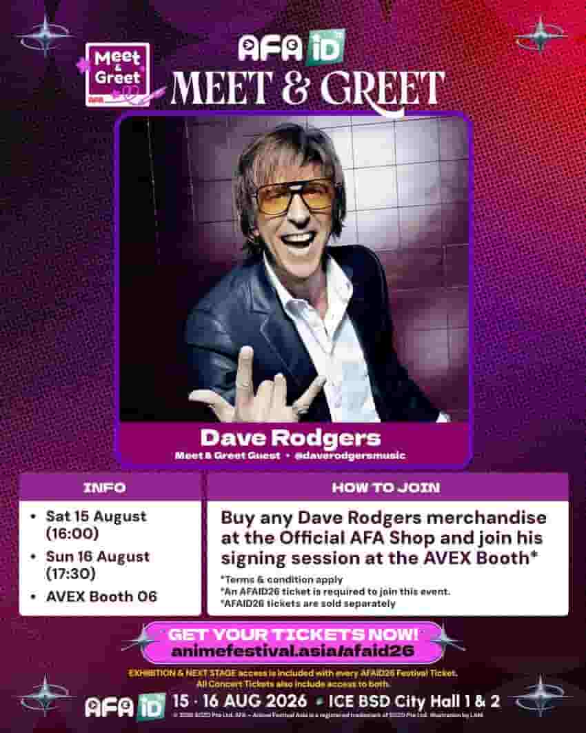 Anime Festival Asia Indonesia Rayakan Satu Dekade & Menampilkan Dave Rodgers, Noriko Hidaka & Manabu Otsuka