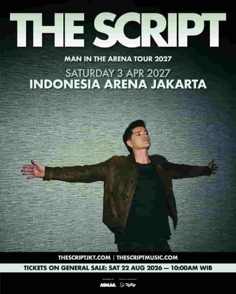 The Script Umumkan "Man In The Arena Tour 2027", Di Indonesia Arena, Gbk, Jakarta, Sabtu, 3 April 2027