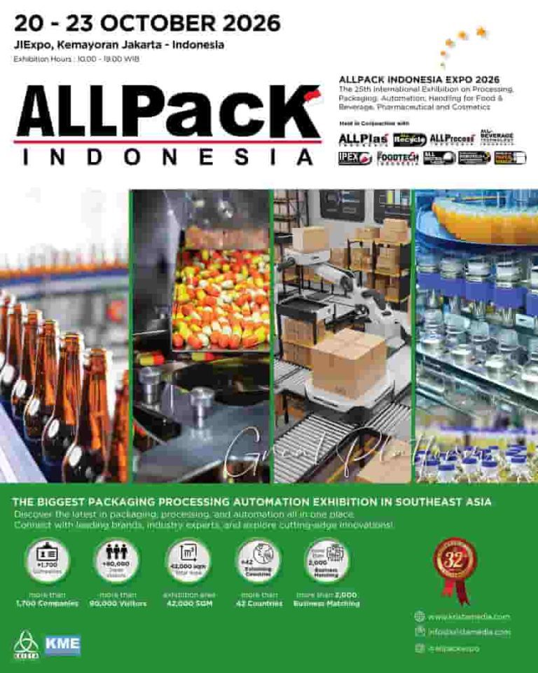 "ALLPACK INDONESIA 2026", Expo Kemasan & Pengolahan Terbesar di Asia Tenggara