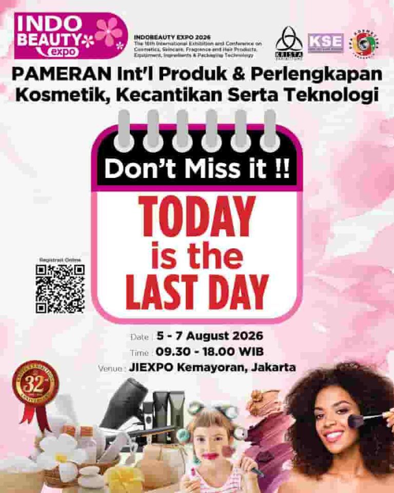 Hari TERAKHIR dari INDO BEAUTY EXPO 2026: Terbuka untuk Registrasi!