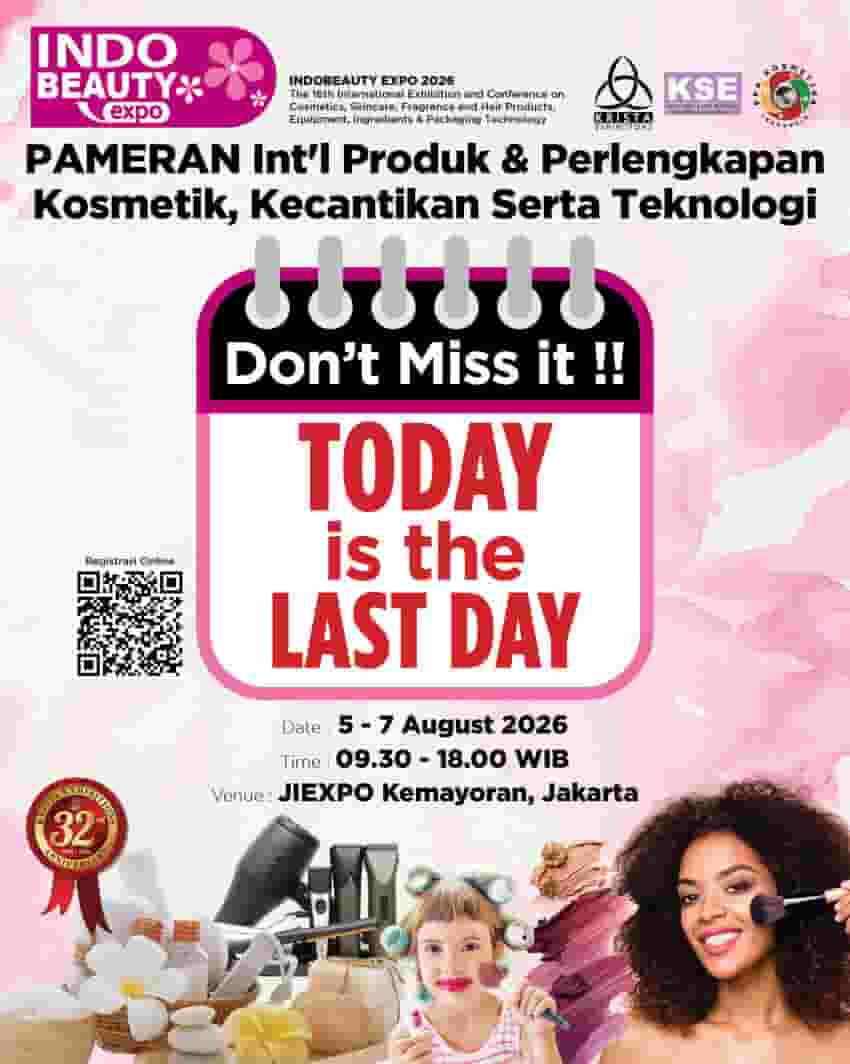 Hari TERAKHIR dari INDO BEAUTY EXPO 2026: Terbuka untuk Registrasi!