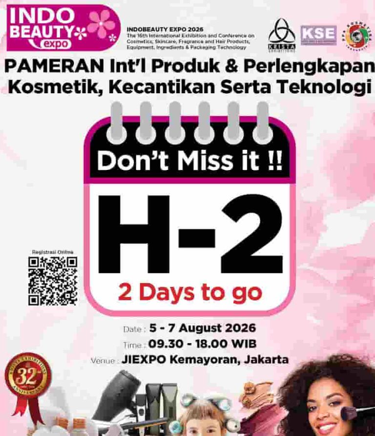 2 Hari Menuju Indo Beauty Expo 2026: Pusat Inovasi Kecantikan Terbesar!